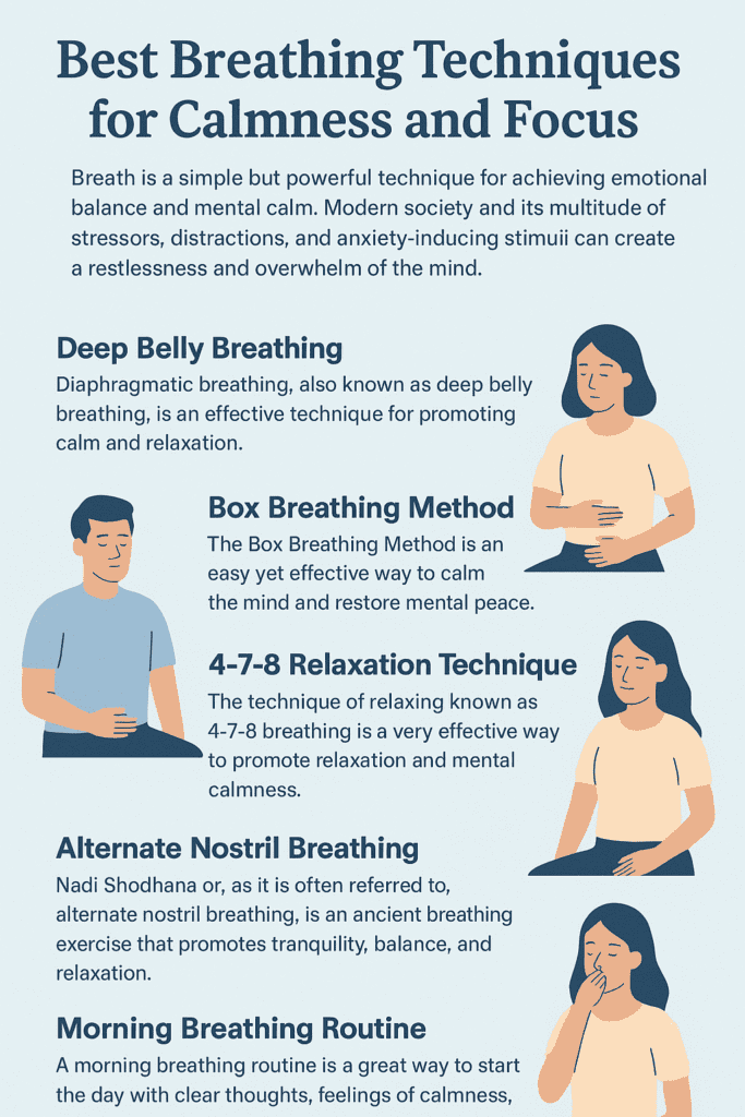 Best Breathing Techniques for Calmness and Focus